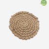 Jute Washcloth, round