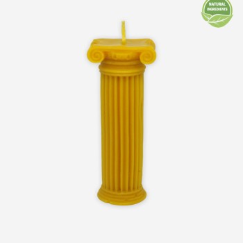 “Column” Beeswax Candle
